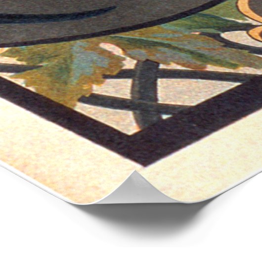  Franse wijnreclame Poster (Hoek)