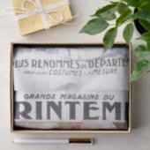 Franse winkelreclame Lente Dame Typography Decoupa Tissuepapier (Geschenk)