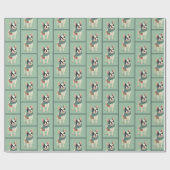 Franse Winter Patroon Cadeaupapier (Vlak)
