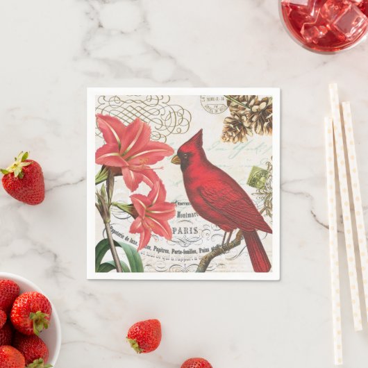  Franse winterkardinaal Servetten (Insitu)