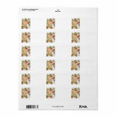 Franse winteruil Etiket (Full Sheet)