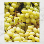 Franse witte druiven wijn etiket (Enkel label)