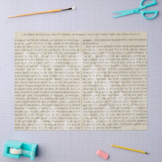 Franse  witte schade Newsprint ontkoppeling Tissuepapier (Craft)