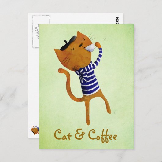 Franse wolk briefkaart (Voorkant / Achterkant)