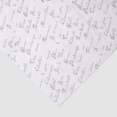 Franse woorden Script Decoupage Patroon Tissue Pap Tissuepapier (Detail)