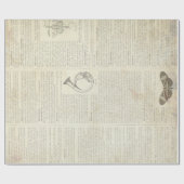 Franse woordenlijst, 60 lb, decoupage, 30 x 36 inc cadeaupapier (Vlak)