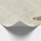 Franse woordenlijst, 60 lb, decoupage, 30 x 36 inc cadeaupapier (Hoek)