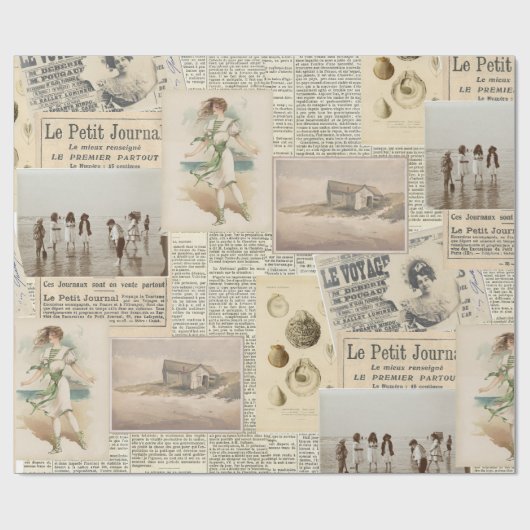  Franse zeebodem Cadeaupapier (Vlak)