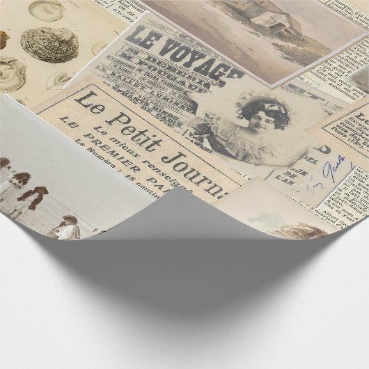  Franse zeebodem Cadeaupapier (Hoek)