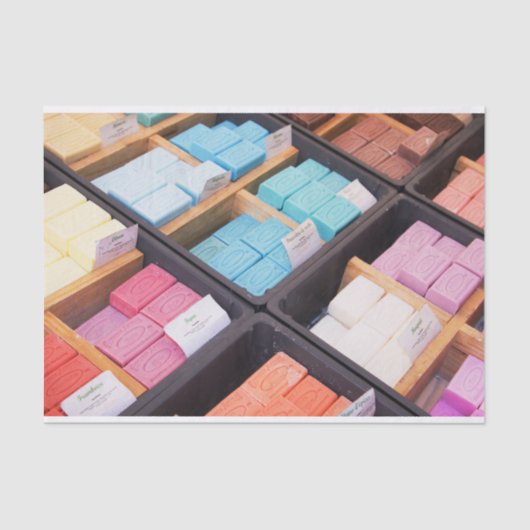 Franse zeep uit de provincie frankrijk tissuepapier (Voorkant)