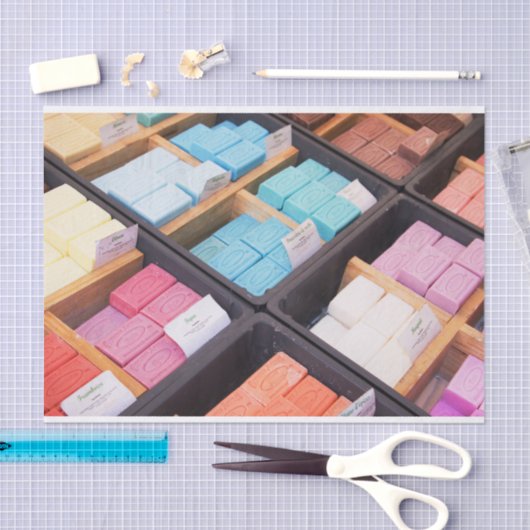 Franse zeep uit de provincie frankrijk tissuepapier (Craft)