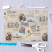  Franse zeewegkinderen collage Tissuepapier