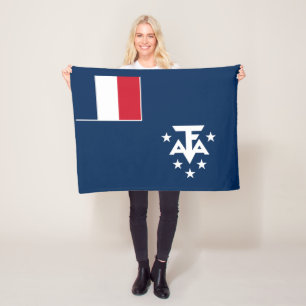 Franse Zuidelijke Antarctische Landen Fleece Deken