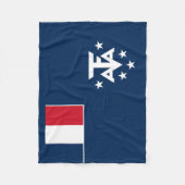 Franse Zuidelijke Antarctische Landen Fleece Deken (Voorkant)