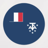 Franse Zuidelijke Antarctische Landen Labels (Design 1)