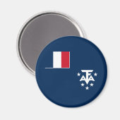 Franse Zuidelijke Antarctische Landen Magneet (Voorkant / Achterkant)