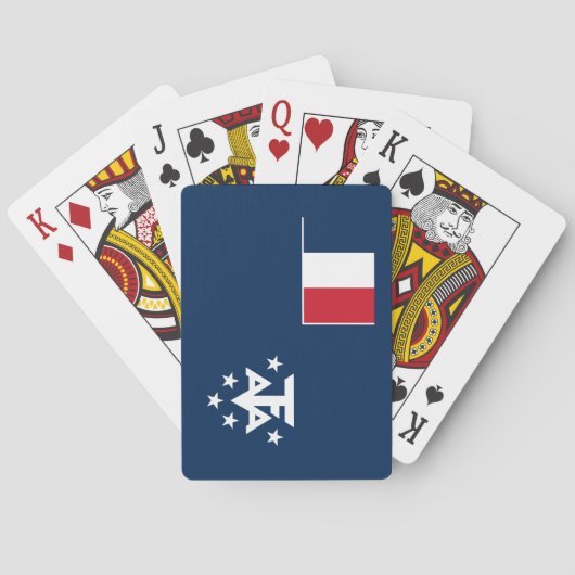 Franse Zuidelijke Antarctische Landen Pokerkaarten (Achterkant)