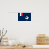 Franse Zuidelijke Antarctische Landen Poster (Keuken)