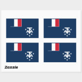 Franse Zuidelijke Antarctische Landen Rechthoekige Sticker (Vel)