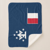 Franse Zuidelijke Antarctische Landen Sherpa Deken (Voorkant)