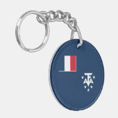 Franse Zuidelijke Antarctische Landen Sleutelhanger (Voorkant Links)