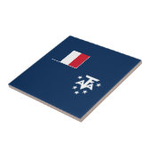 Franse Zuidelijke Antarctische Landen Tegeltje (Zijkant)