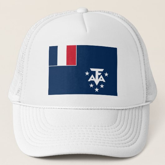 Franse Zuidelijke Antarctische Landen Trucker Pet (Voorkant)