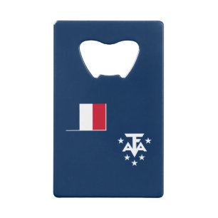 Franse Zuidelijke en Antarctische Gebieden Creditkaart Flessenopener