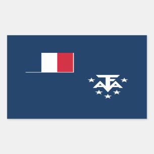 Franse Zuidelijke en Antarctische Gebieden Rechthoekige Sticker