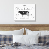 Franse zuivelfabriek Canvas Afdruk (Insitu (Slaapkamer))