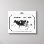 Franse zuivelfabriek Canvas Afdruk (Voorkant)