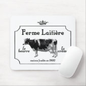  Franse zuivelfabriek met  Koe Muismat (Met muis)