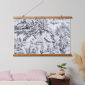 Franse zwart wit toilet Chinoiserie rustieke stijl Hangend Wandkleed (Slaapkamer)