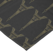 Franse zwarte & gouden Eiffeltoren tafelkleed (Gekanteld)