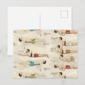  Franse zwemmers Briefkaart (Voorkant / Achterkant)