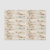  Franse zwemmers  Tissuepapier (Voorkant)