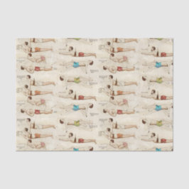 Franse zwemmers Tissuepapier