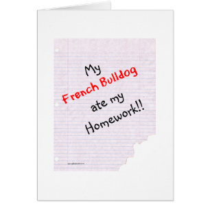 Fransen aten mijn huiswerk