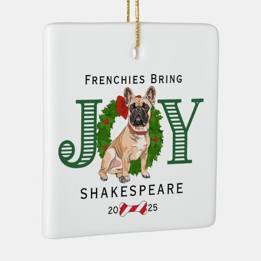 Fransen brengen vreugde keramisch ornament (Rechts)