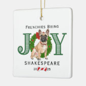 Fransen brengen vreugde keramisch ornament (Links)