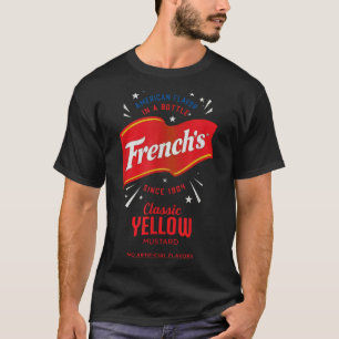 Fransen Clic Geel Mosterd Label Foodie Kostuum _ T-shirt