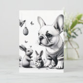 Fransen en konijnen kaart (Staand voorkant)