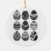 Fransen en konijnen keramisch ornament (Achterkant)