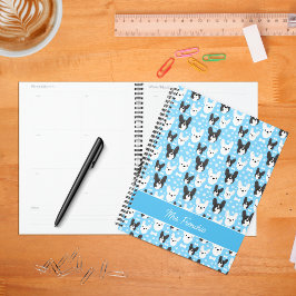 fransen frans buldog patroon wekelijks maandelijks planner