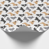 Fransen Franse Bulldog - Kies uw kleur! Cadeaupapier (Hoek)