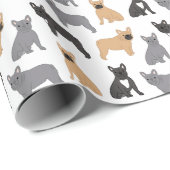 Fransen Franse Bulldog - Kies uw kleur! Cadeaupapier (Rol Hoek)