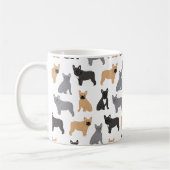 Fransen Franse Bulldog - Kies uw kleur! Koffiemok (Links)