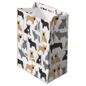 Fransen Franse Bulldog - Kies uw kleur! Medium Cadeauzakje (Voorkant Gekanteld)