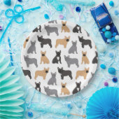 Fransen Franse Bulldog - Kies uw kleur! Papieren Bordje (Feest)