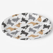 Fransen Franse Bulldog - Kies uw kleur! Papieren Bordje (Gekanteld)